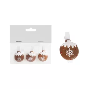   POLIREZIN MÉZESKALÁCS DÍSZ, GÖMB, CSIPESZ, SZETTBEN, 3 DARABOS, ZACSKÓBAN