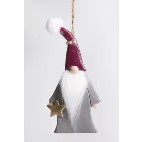   POLIREZIN AKASZTÓS ORRMANÓ, SZÜRKE, BORDÓ SAPKÁBAN, ARANY CSILLAGGAL