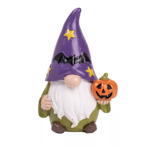 POLIREZIN HALLOWEEN MANÓ, HALLOWEEN TÖKKEL, LILA ZÖLD