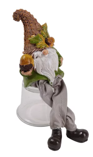 POLIREZIN ORRSZAKÁLL, LÓGÓ LÁBBAL, TÖKKEL ÉS MAKKAL, NARANCSSÁRGA ZÖLD