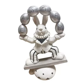 P.NYÚL ZSONGLŐR FEHÉ16,5*25