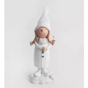 POLIREZIN LÁNY, ÁLLÓ, FEHÉR