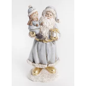 POLIREZIN MIKULÁS, LÁNNYAL, ZÖLD ARANY