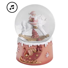 POLIREZIN HAVAZÓ GÖMB, ZENÉLŐ MIKULÁSSAL HINTALÓVAL