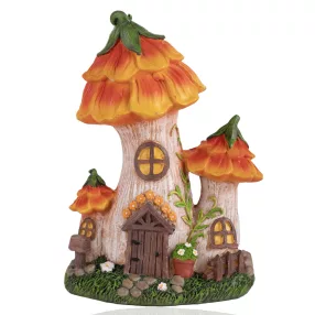 POLIREZIN HÁZ, VIRÁGKEHELY TETŐVEL, NARANCSSÁRGA FEHÉR