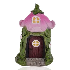 POLIREZIN HÁZ, VIRÁGKEHELY TETŐVEL, RÓZSASZÍN ZÖLD