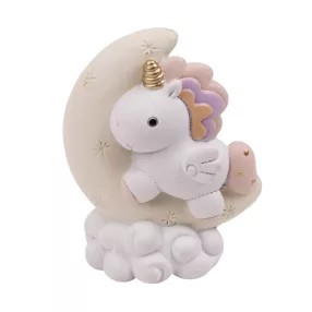 POLIREZIN UNIKORNIS, FELHŐN, HOLDDAL, FEHÉR KRÉM