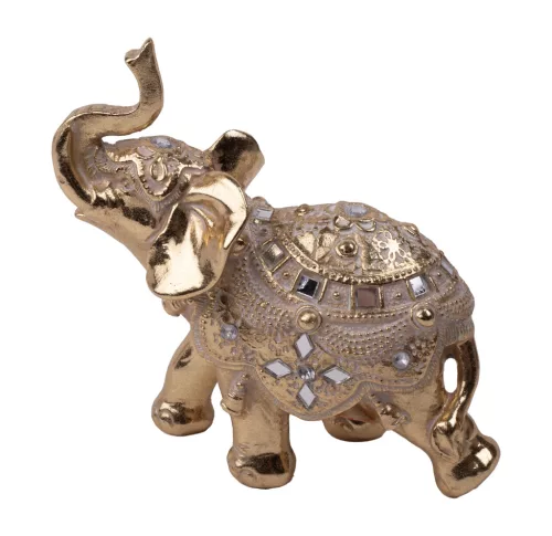 POLIREZIN ELEFÁNT, INDIAI, ARANY