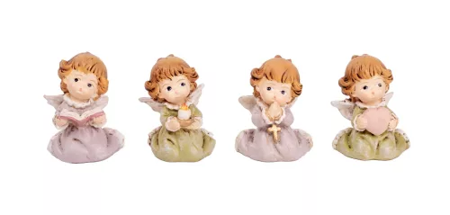 POLIREZIN ANGYAL, TÉRDELŐ, LILA ZÖLD