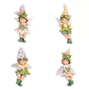 POLIREZIN TÜNDÉR, ÜLŐ, VIRÁGOS FEJFEDŐBEN, ZÖLD