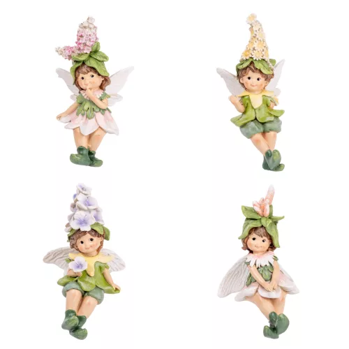 POLIREZIN TÜNDÉR, ÜLŐ, VIRÁGOS FEJFEDŐBEN, ZÖLD