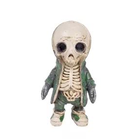 POLIREZIN CSONTVÁZ, KAPUCNIS KABÁTBAN, ZÖLD