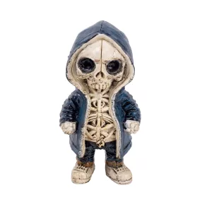 POLIREZIN CSONTVÁZ, KAPUCNIS KABÁTBAN, KÉK