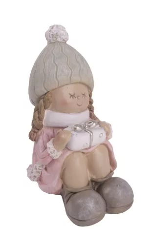 POLIREZIN LÁNY ÜLŐ, AJÁNDÉKKAL, RÓZSASZÍN