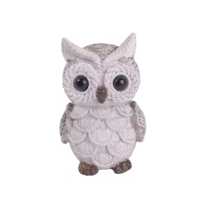 POLIREZIN BAGOLY ÜLŐ, KÖTÖTT MINTÁS, SZÜRKE