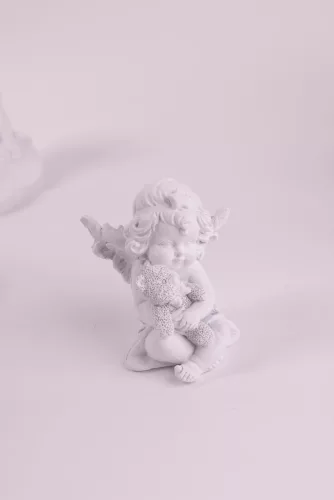POLIREZIN ANGYAL, ÖLÉBEN MEDVÉVEL, FEHÉR