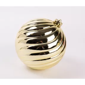 KARÁCSONYI DÍSZ GÖMB, BORDÁS, PEZSGŐ ARANY