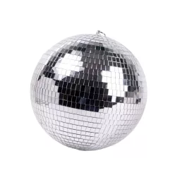 KARÁCSONYI DÍSZ DISCOGÖMB, EZÜST