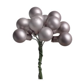   ÜVEG KARÁCSONYI DÍSZ GÖMB SZETT PVC DOBOZBAN, 144 DARABOS, MATT FÜST