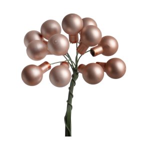   ÜVEG KARÁCSONYI DÍSZ GÖMB SZETT PVC DOBOZBAN, 144 DARABOS, MATT BARACK