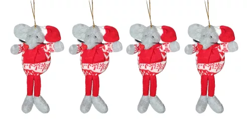 DEKOR FILC EGÉR LÓGÓLÁBÚ, PIROS KÖTÖTT RUHÁBAN