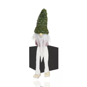   DEKOR FILC ORRSZAKÁLL LÓGÓLÁBÚ, KÖTÖTT ZÖLD SAPKÁBAN PIROS RUHÁBAN FEHÉR SZAKÁLLAL