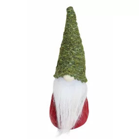   DEKOR FILC ORRSZAKÁLL, KÖTÖTT ZÖLD SAPKÁBAN ÉS PIROS RUHÁBAN FEHÉR SZAKÁLLAL