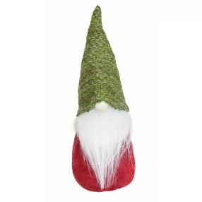   DEKOR FILC ORRSZAKÁLL, KÖTÖTT ZÖLD SAPKÁBAN ÉS PIROS RUHÁBAN FEHÉR SZAKÁLLAL