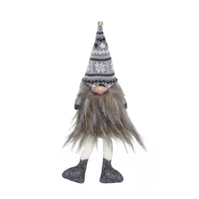   DEKOR FILC ORRSZAKÁLL LÓGÓLÁBÚ, KÖTÖTT SZÜRKE-FEHÉR SAPKÁBAN ÉS SZÜRKE RUHÁBAN