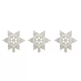 AKASZTÓS KARÁCSONYI DÍSZ JÉGKRISTÁLY CSÚCS, FEHÉR