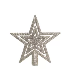 KARÁCSONYI CSÚCSDÍSZ CSILLAG, ARANY GLITTER