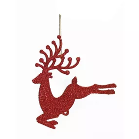 AKASZTÓS KARÁCSONYI DÍSZ CSODASZARVAS, PIROS