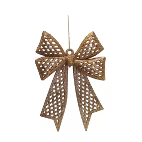 AKASZTÓS KARÁCSONYI DÍSZ MASNI, ÁTTETSZŐ, ROSEGOLD