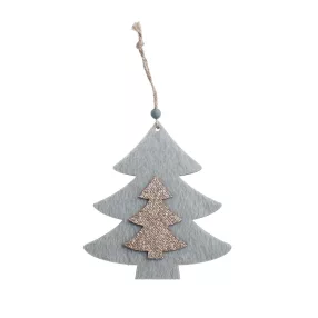 DEKOR FA LÓGÓDÍSZ FENYŐFA, TÜRKIZ NATÚR