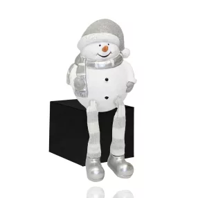 DEKOR FA HÓEMBER, LÓGÓLÁBÚ, FEHÉR-EZÜST