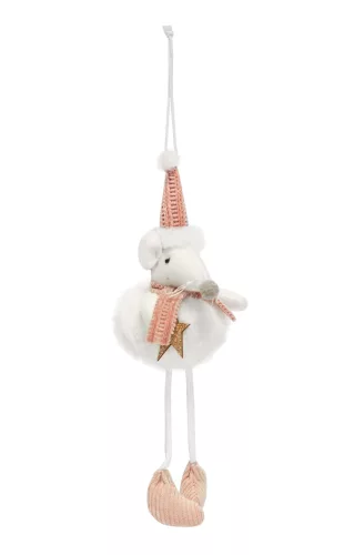 DEKOR AKASZTÓS TEXTIL EGÉR, RÓZSASZÍN-FEHÉR