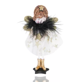 DEKOR FA ANGYAL, ÁLLÓ, FEKETE-ARANY