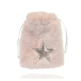 DEKOR TEXTIL SZÜTYŐ, CSILLAG MINTÁS, RÓZSASZÍN-ARANY