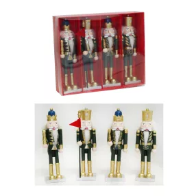   DEKOR POLIREZIN DIÓTÖRŐ DÍSZDOBOZBAN, 4 DARABOS, SÖTÉTZÖLD