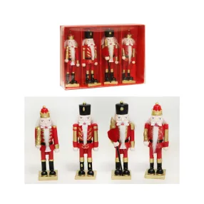 DEKOR POLIREZIN DIÓTÖRŐ DÍSZDOBOZBAN, 4 DARABOS, PIROS