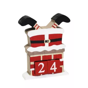 DEKOR FA ADVENTI NAPTÁR TÉLAPÓ TEST, PIROS