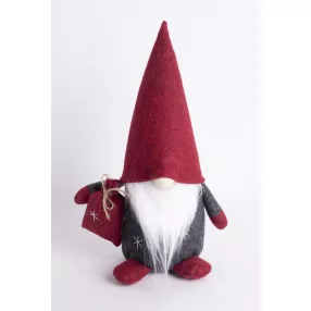 DEKOR FILC ORRSZAKÁLL ZSÁKKAL, BORDÓ-FEKETE