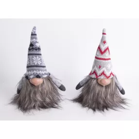 DEKOR ORRSZAKÁLL KÖTÖTT SAPKÁS, PIROS-SZÜRKE