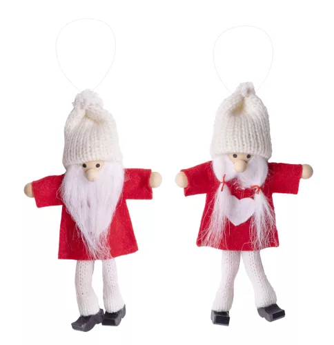 DEKOR AKASZTÓS KÖTÖTT FIÚ VAGY LÁNY, PIROS-FEHÉR