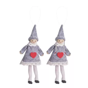 DEKOR AKASZTÓS FILC FIÚ VAGY LÁNY, SZÜRKE-FEHÉR