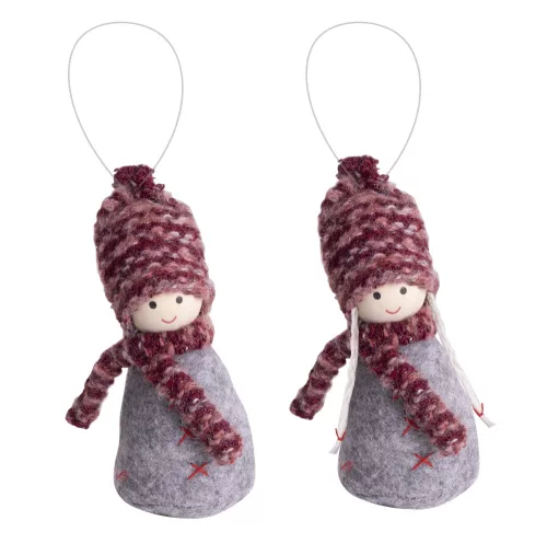 DEKOR AKASZTÓS FILC FIÚ VAGY LÁNY, SZÜRKE-BORDÓ