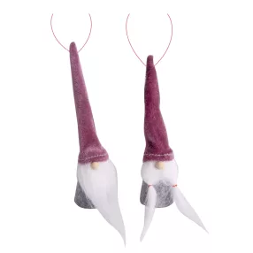   DEKOR AKASZTÓS BÁRSONY FIÚ VAGY LÁNY ORRSZAKÁLL, SZÜRKE-BORDÓ SÜVEGGEL