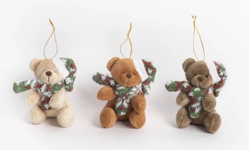 DEKOR AKASZTÓS MACI, ZÖLD SAPKÁBAN, SÁLBAN