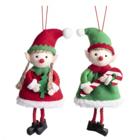 TEXTIL AKASZTÓS KOBOLD, FIÚ ÉS LÁNY, PIROS ÉS ZÖLD