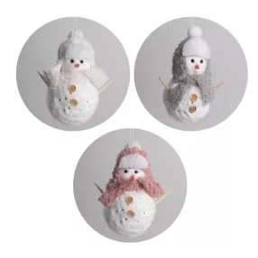 TEXTIL AKASZTÓS HÓEMBER, SAPKÁBAN ÉS SÁLBAN, CSILLÁMOS